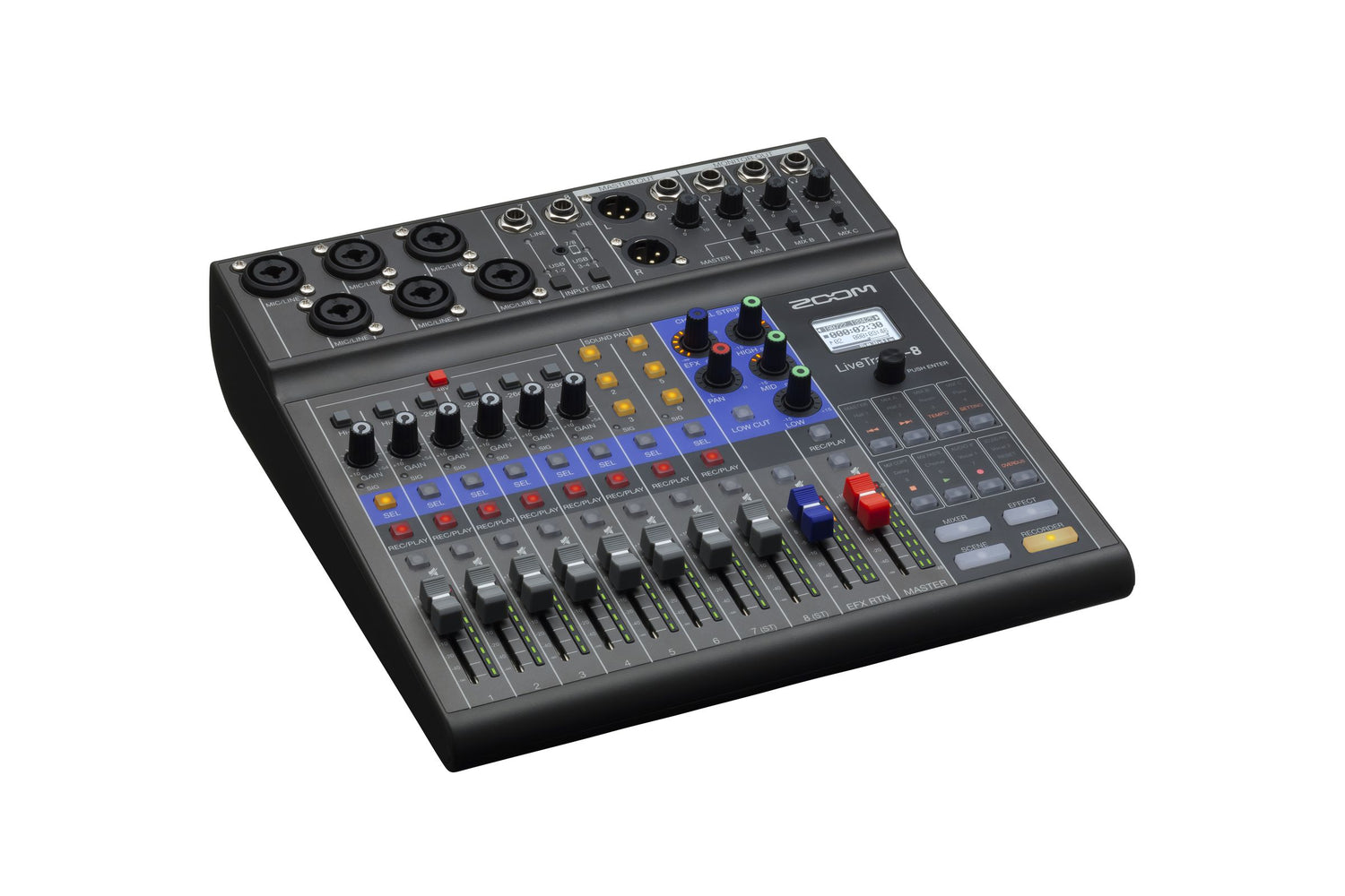 Zoom LiveTrak L-8 8-channel mixer for Podcasting, Music and Beyond