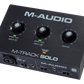 M-Audio M-Track Solo 48-KHz, 2-channel USB Audio Interface with 1 Crystal Preamp, Phantom Power and Instrument Input