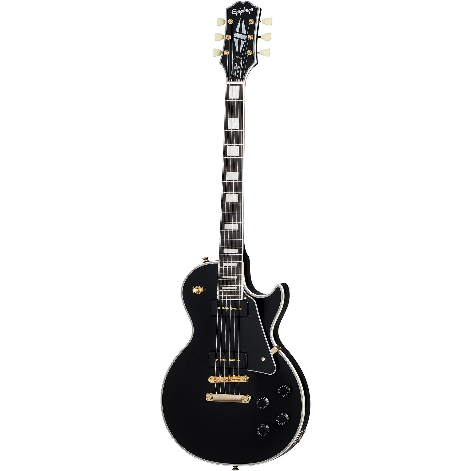 Epiphone Les Paul Custom P-90 Ebony with Premium Gig Bag