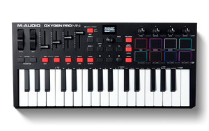 M-Audio Oxygen Pro Mini Powerful, 32-Mini-key USB MIDI Controller with Smart Controls and Auto-mapping