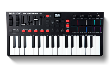 M-Audio Oxygen Pro Mini Powerful, 32-Mini-key USB MIDI Controller with Smart Controls and Auto-mapping