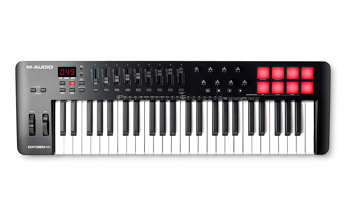 M-Audio Oxygen 49 MKV USB MIDI Controller with Smart Controls and Auto-Mapping