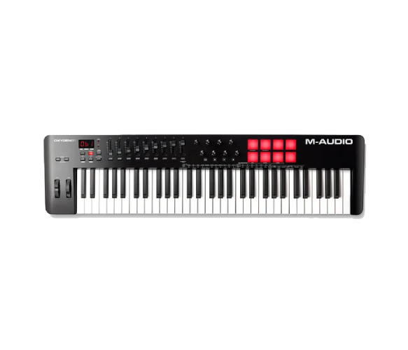 M-Audio Oxygen Pro 61 Powerful, 61-key USB powered MIDI controller with Smart Controls and Auto-mapping