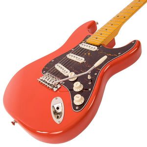 Vintage V6MFR ReIssued Electric Guitar ~ Firenza Red
