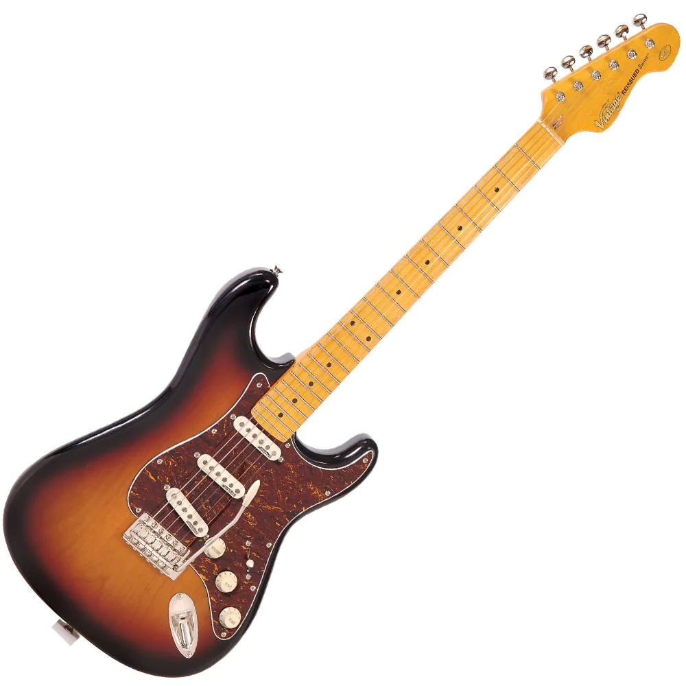 Vintage V6MSSB ReIssued Electric Guitar ~ Sunburst