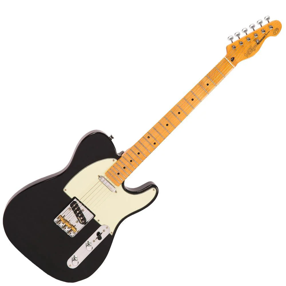 Vintage V75BK ReIssued Electric Guitar ~ Boulevard Black