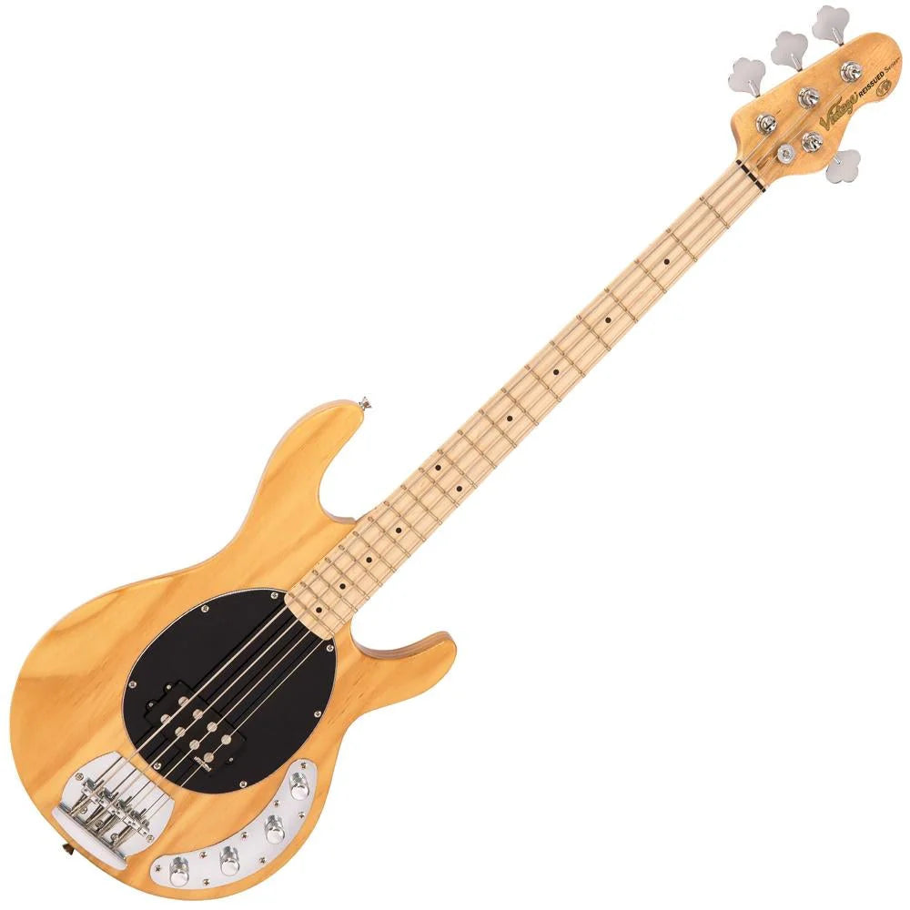 Vintage V964NAT ReIssued 4-String Active Bass ~ Natural