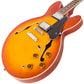 Vintage VSA500HB ReIssued Semi Acoustic Guitar ~ Honeyburst