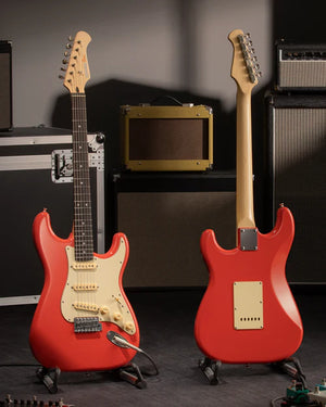 Donner DST-600 Electric Guitar - Fiesta Red