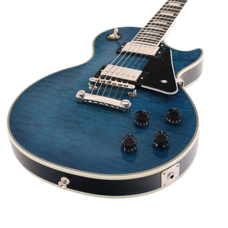 Epiphone Les Paul Custom Quilt Viper Blue with Premium Gig Bag