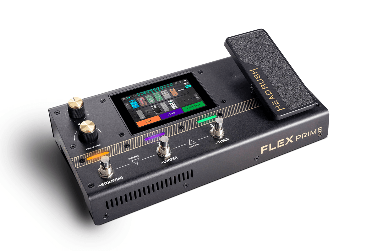 HeadRush Flex Prime compact multi-FX processor and amp modeler for guitar and bass