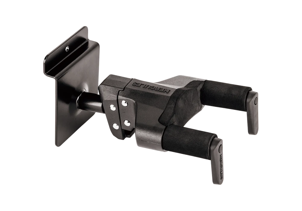 GUITAR HANGER HERCULES AUTO GRAB GSP39SB SLAT WALL MOUNT