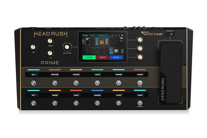HeadRush Prime. Flagship guitar amp modeler and multi-effects processor for guitarists, bassists, vocalists, and live performers.