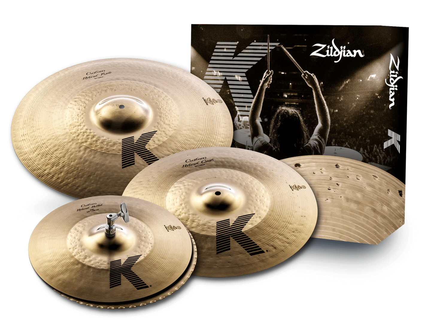 Zildjian K Custom Hybrid Cymbal Pack - KCH390