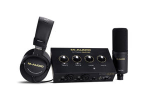 M-Audio M-Track Duo HD Producer Pack - Pro-grade 24-bit/192kHz 2-in/2-out USB-C audio interface for Mac, PC, iOS, and Android
