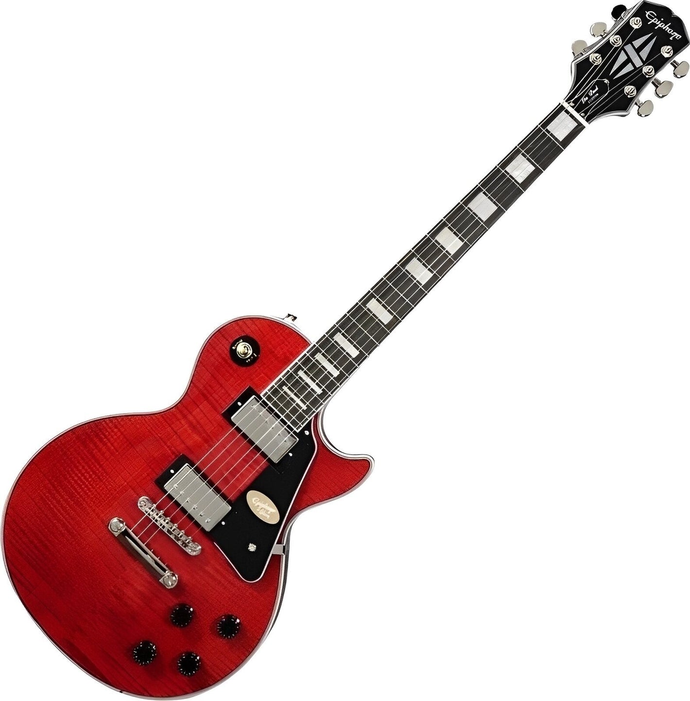 Epiphone Les Paul Custom Figured Transparent Red with Premium Gig Bag