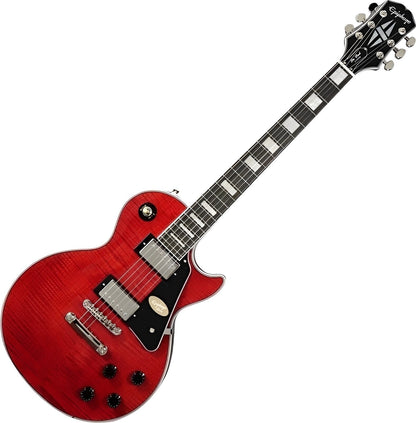 Epiphone Les Paul Custom Figured Transparent Red with Premium Gig Bag