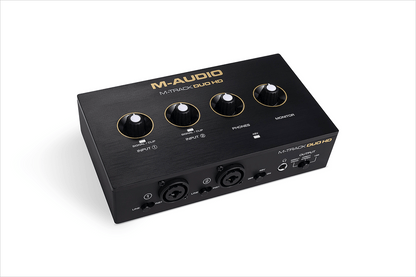 M-Audio M-Track Duo HD Pro-grade 24-bit/192kHz 2-in/2-out USB-C audio interface for Mac, PC, iOS, and Android