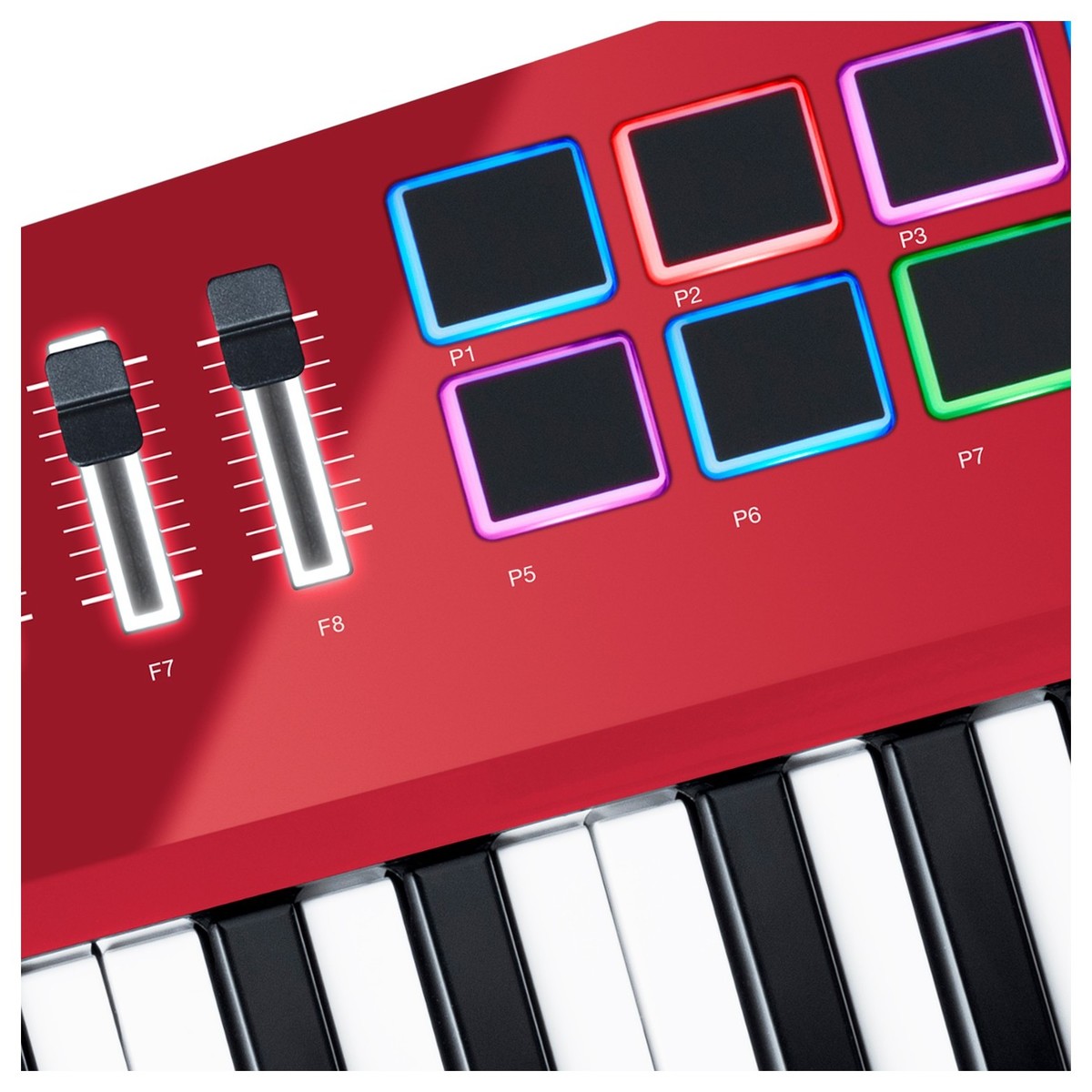 Alesis VORTEX WIRELESS 2 Wireless USB/MIDI Keytar Controller - Red
