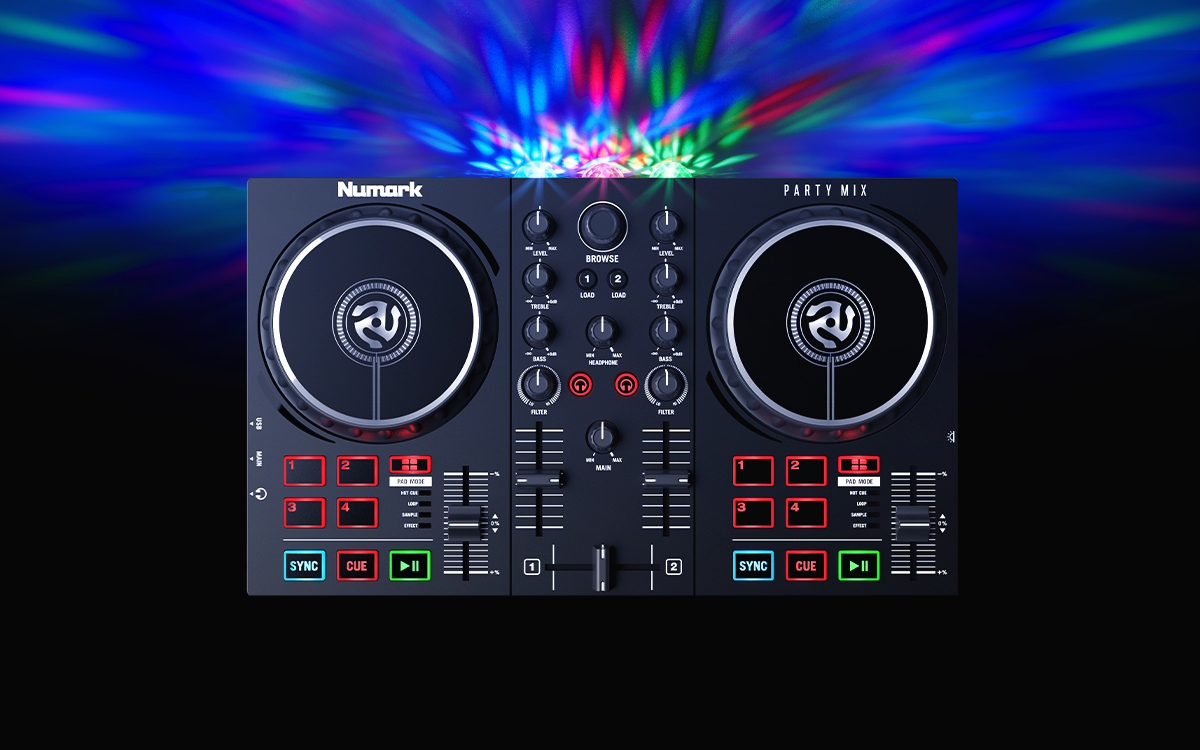 Numark Party Mix II DJ Controller with Built-In Light Show Numark Party Mix II DJ Controller with Built-In Light Show