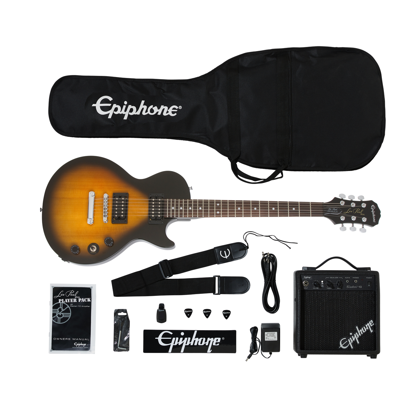 Epiphone Les Paul Player Pack Vintage Sunburst