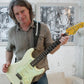 Vintage V6MRTBG Thomas Blug Signature Electric Guitar ~ Distressed Vintage White