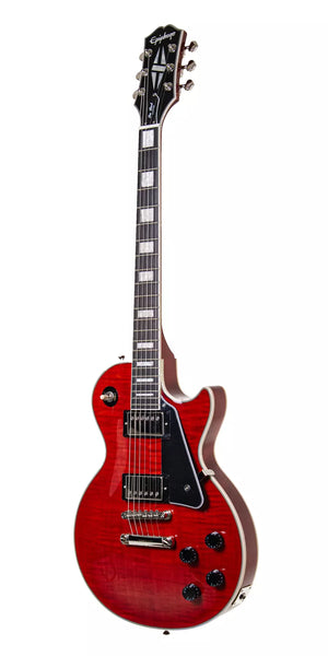 Epiphone Les Paul Custom Figured Transparent Red with Premium Gig Bag