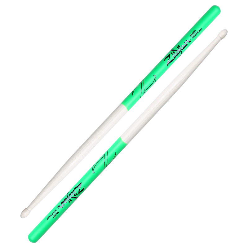 5B Maple Green DIP Drumsticks