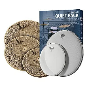 Cymbal Zildjian L Low Volume  4-Cymbal Set w/Remo Silent Stroke 10/12/14/16/22